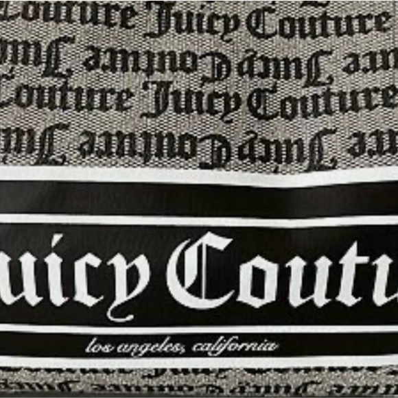 NWT Juicy Couture Women’s Carry-on Duffel Travel Bag Black/Cream - Picture 11 of 13